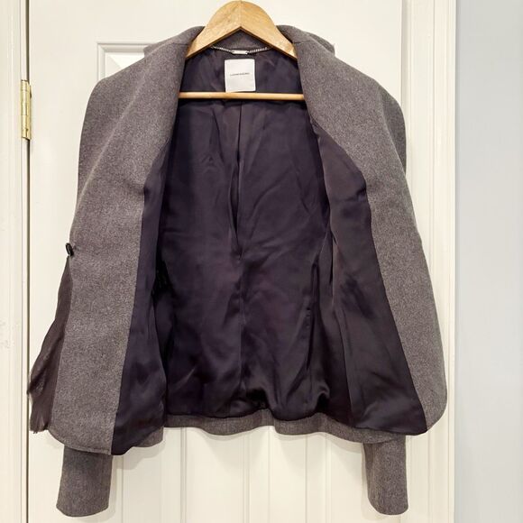 CoSTUME NATIONAL Classic Grey Wool Blazer Size 42 or US 6 - Picture 4 of 6